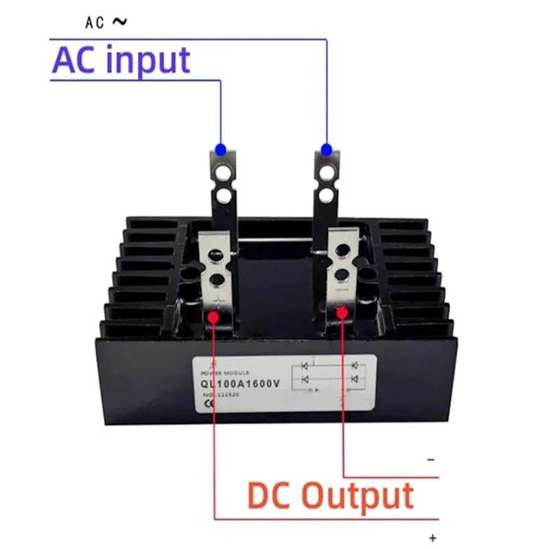 Imagem -04 - Retificador de Ponte Monofásico Trifásico Ql100a 1600v Sql100a 40a 60a 80a 100a 150a 1000v 1600v