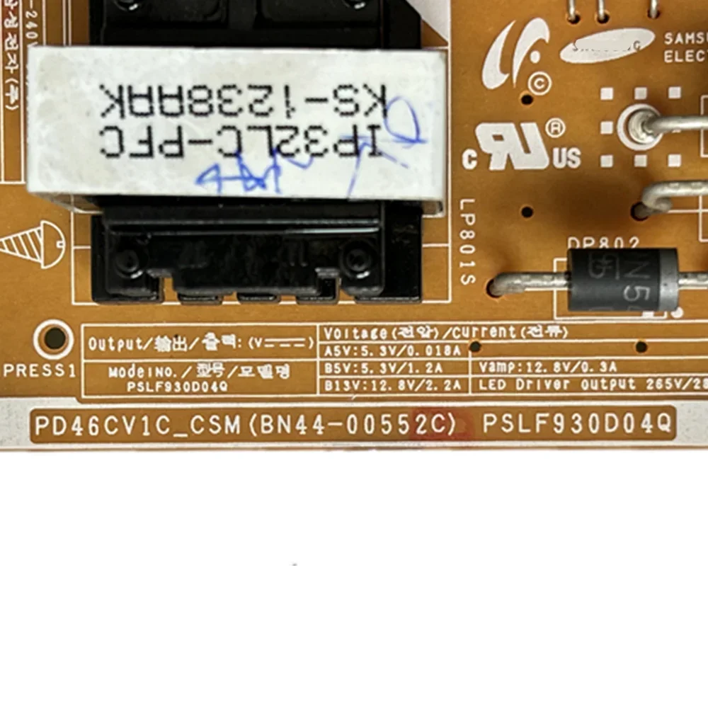 PD46CV1C_CSM BN44-00552C = BN44-00552A PD46CV1_CSM Power Supply Board is for UN40EH6030F UN46EH6070F UN46EH6030F UN46FH6030F TV