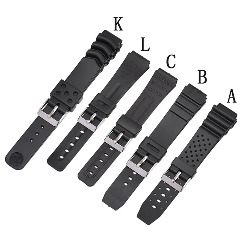 12/14/16/18/20/22mm Resin Silicone Strap for Casio G-Shock Men Black Sport Diving Waterproof Watch Band Bracelet Accessories