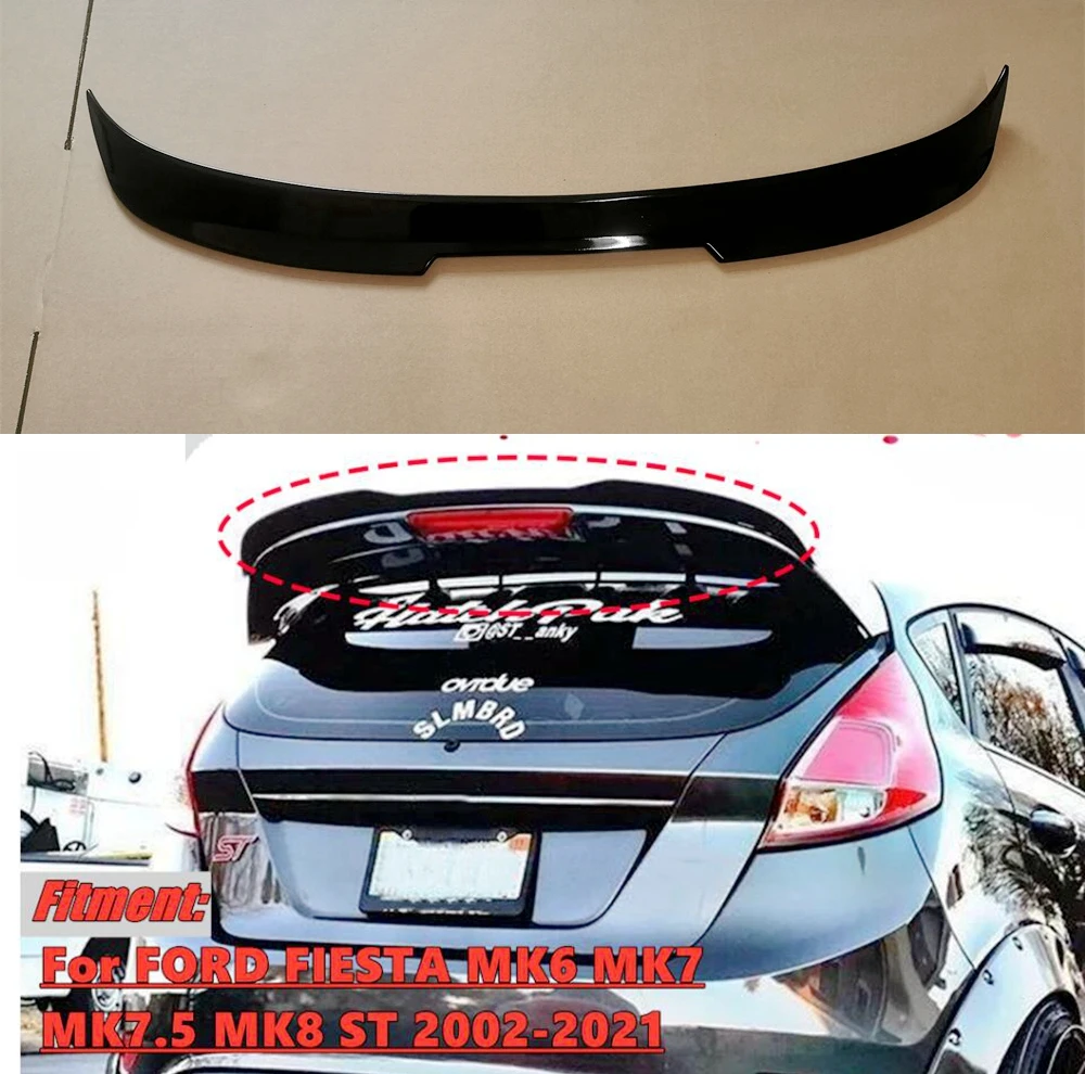 

Car Tail Wing Rear Trunk Lip Spoiler For FORD For FIESTA MK6 MK7 MK7.5 MK8 ST 2002-2021 Decoration Boot Wing Car Styling