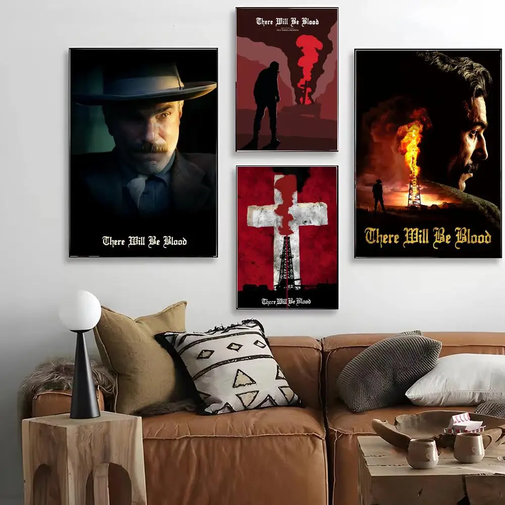 Movie There Will Be Blood Poster HD Art Decorative Wall Art Waterproof Home Décor for Living Room Bedroom Café Stylish Gift
