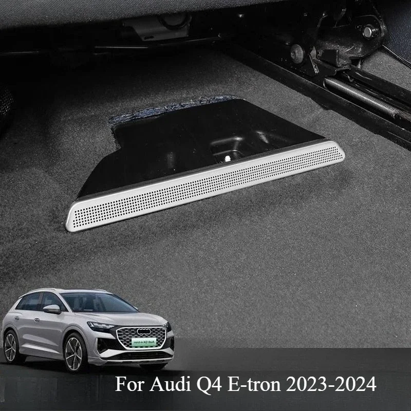 

For Audi Q4 E-tron 2023-2024 Air Vent Cover Back Seat Air Conditoner Floor Vent Protector Grill Dust Cleaner Interior Styling