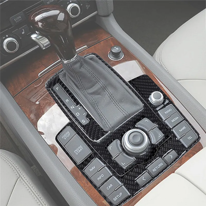 

Carbon Fiber Car Interior Decorative Protective Sticker For Audi Q7 2007-2015 Auto Styling Accessories