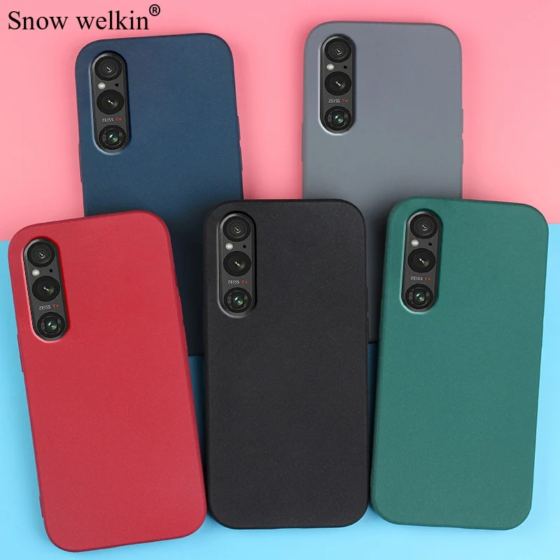 Sand Matte Soft Silicon Full Protect Shockproof Anti-Slip Case For Sony Xperia 1 5 10 II III IV V Pro I Phone Case Cover