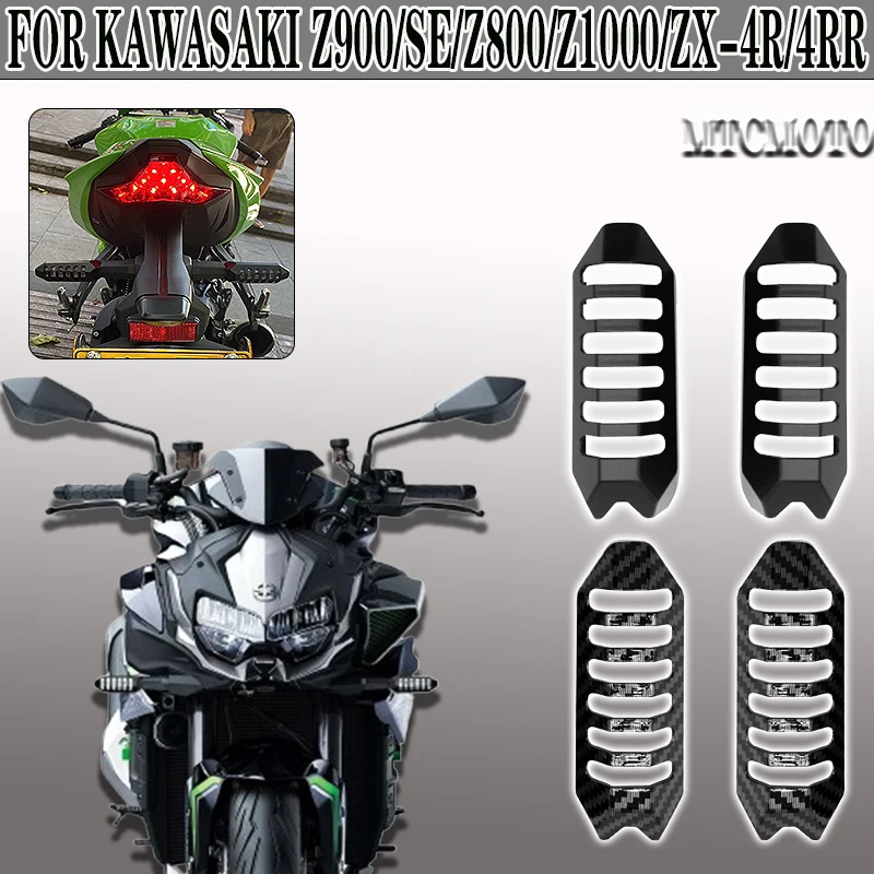 

Motorcycle Protection Guard For Kawasaki Z900 Z800 Z1000 Z 900 SE Zx-4R ZX-4RR Ninja400 Accessories Turn signal Light Protector