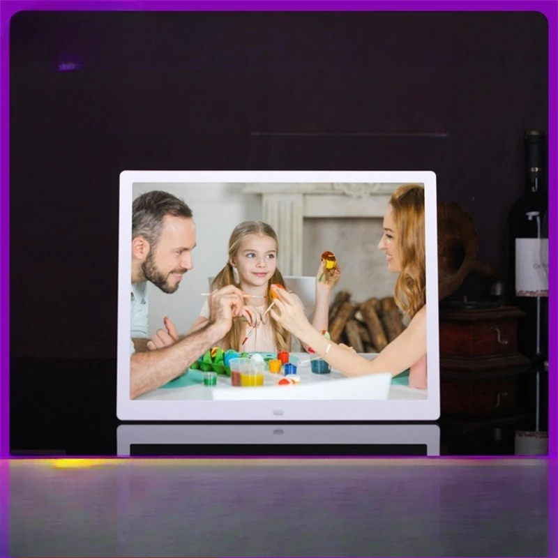 15 Inch High Definition Digital Photo Frame Electronic Album 1080P Video Display Rack Player Wall Mounted Advertising Machine
