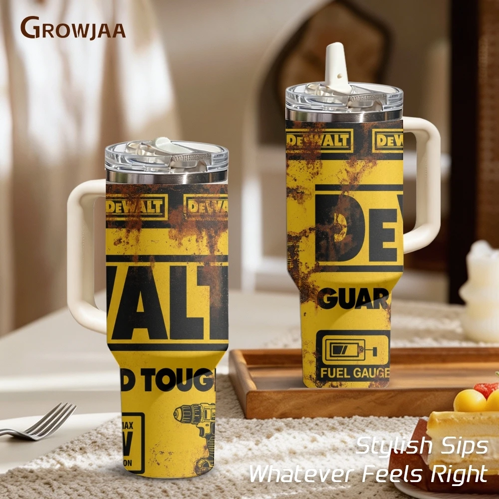 Workshop Tools Hours - Yellow Tool Workshop Decor Vacuum Flasks