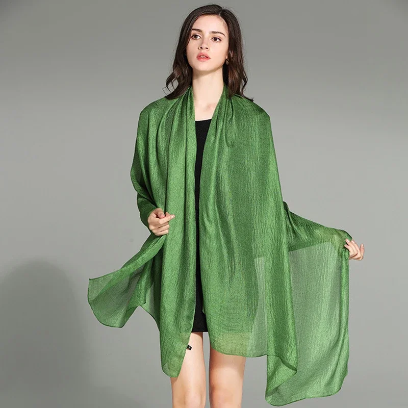 New Pure Color Linen Women Scarf Spring and Autumn Winter Pashmina Shawl Foulard Femme Plus Size Hijab Stole Scarves
