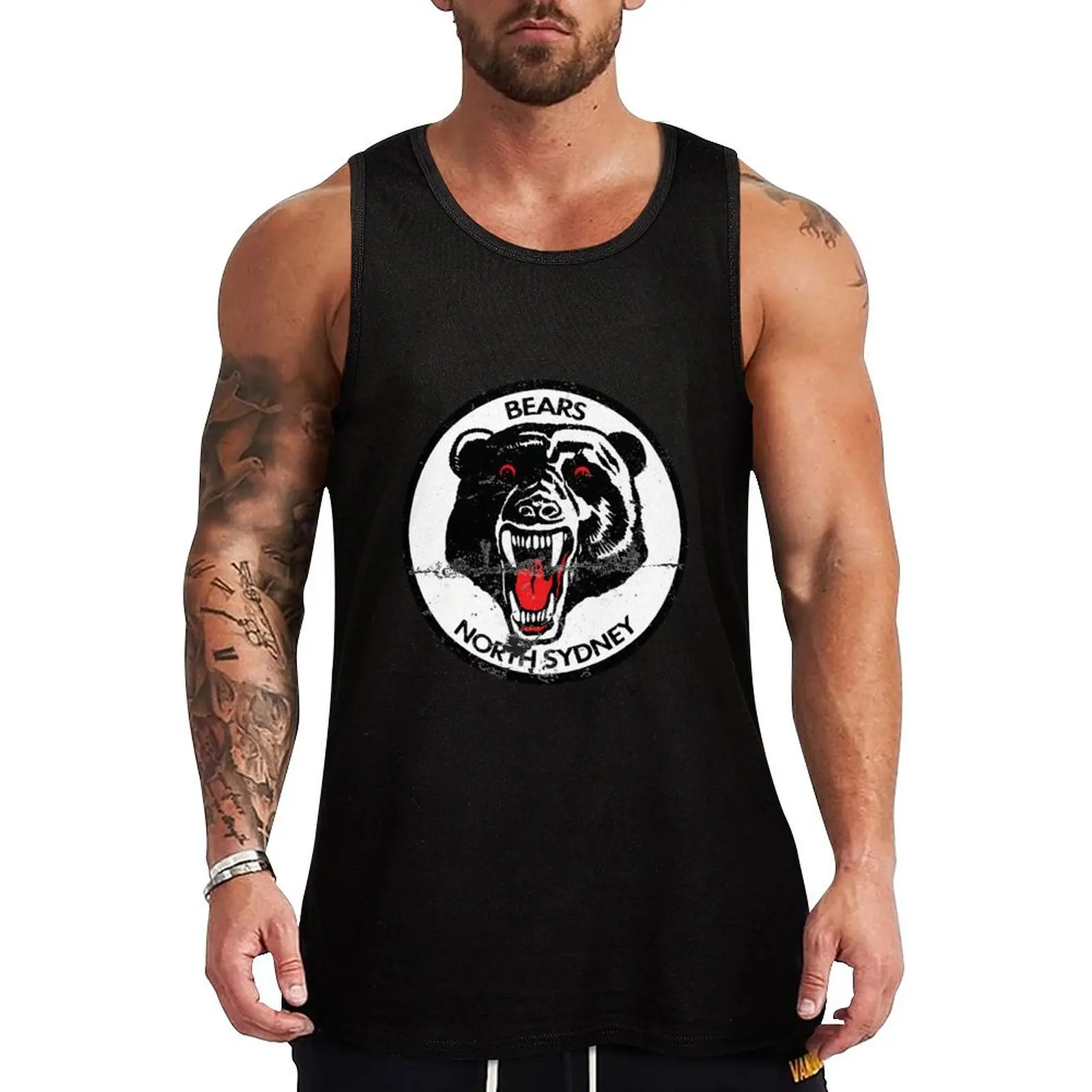 

North Sydney Bears \t Tank Top gym shirt man tops Bodybuilding clothing man