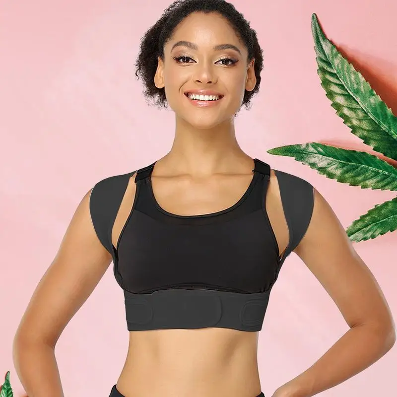 

Ezata Seamless Corrector Adjustable Correction Belt Breathable Corrector Invisible Back Corrector