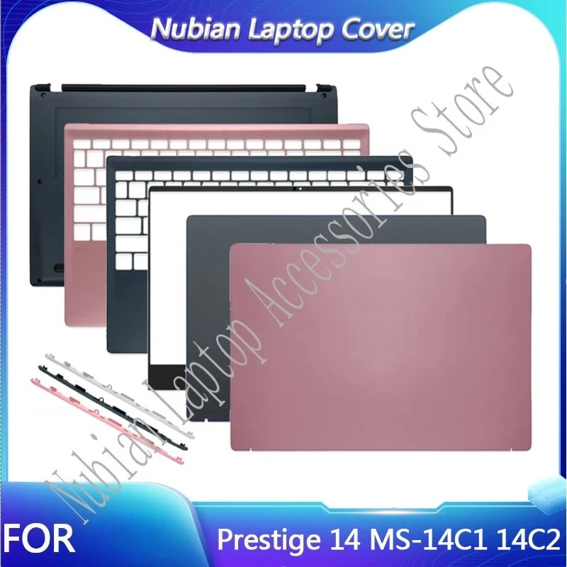 NEW For Prestige 14 P14 MS-14C1 14C2 Laptop LCD Back Cover/Front Bezel/Palmrest/Bottom Case/Hinge Cover 14.0 Inch