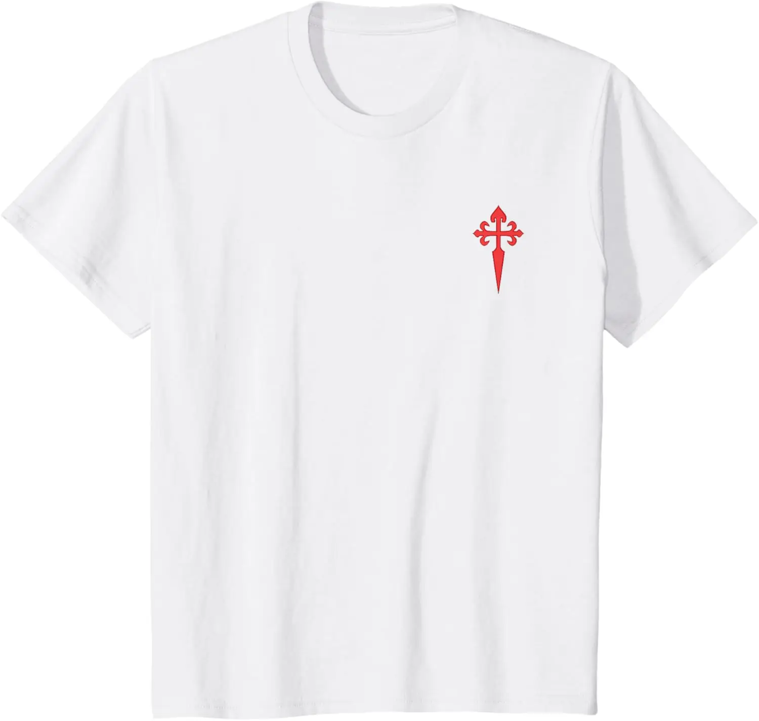 Cross of St. James Order of Santiago T-Shirt Short Sleeve Casual 100% Cotton Shirt