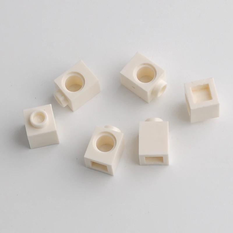 Blocs de construction de base classiques 1x1, petites pièces de particules avec trous, briques techniques MOC à faisceau court, bricolage, puzzle éducatif pour enfants