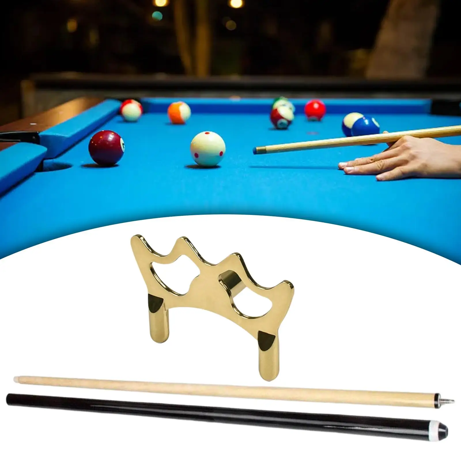 Pool Bridge Stick Set stecca da biliardo e testa a ponte supporto per stecca da biliardo per feste giocatori di casa da biliardo gioco al coperto casa