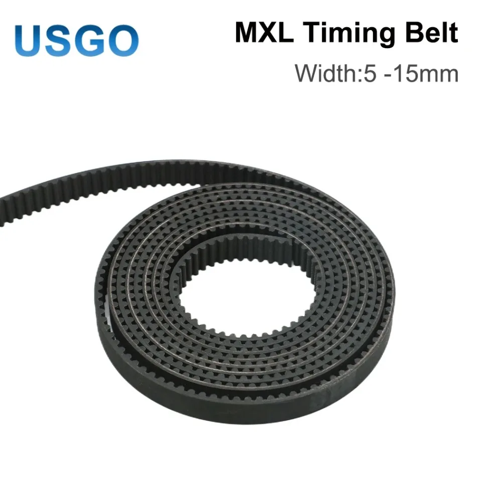 USGO MXL المفتوحة توقيت حزام نقل أحزمة المطاط مع الألياف الزجاجية عرض 5 مللي متر لآلة الحفر بالليزر CO2