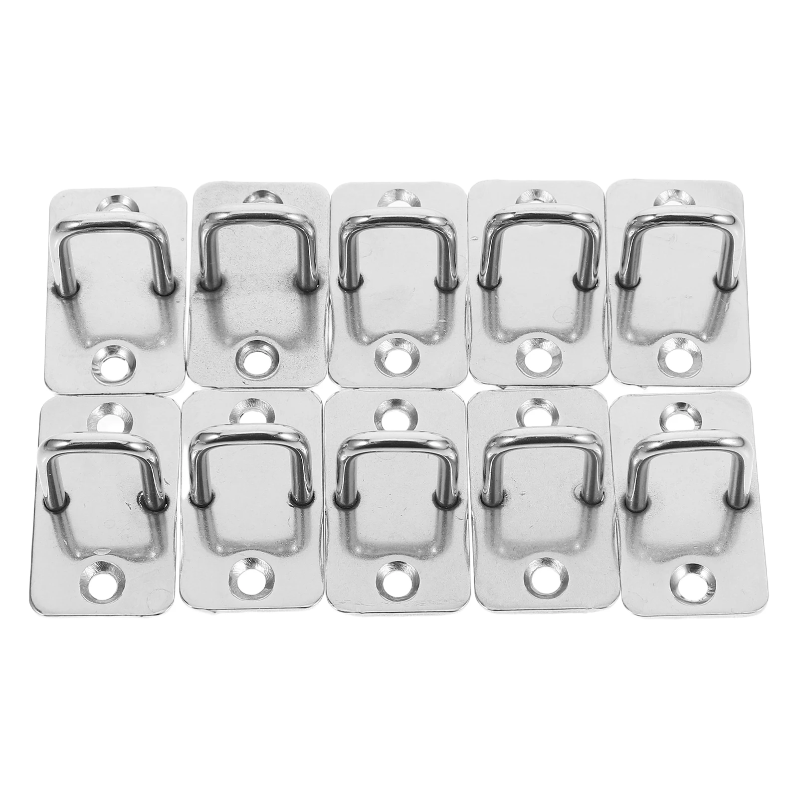 

10 pcs Chassis Locks Cabinet Latch Drawer Locks Mailbox Eye Plate Hooks Security Storage Units