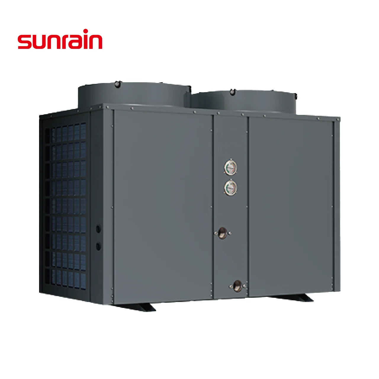

Equipment Smart Library Sunrain CE Certified High Quality R32 Inverter Commercial Swimming Pool Heat Pump Water Heater 70kw 103
