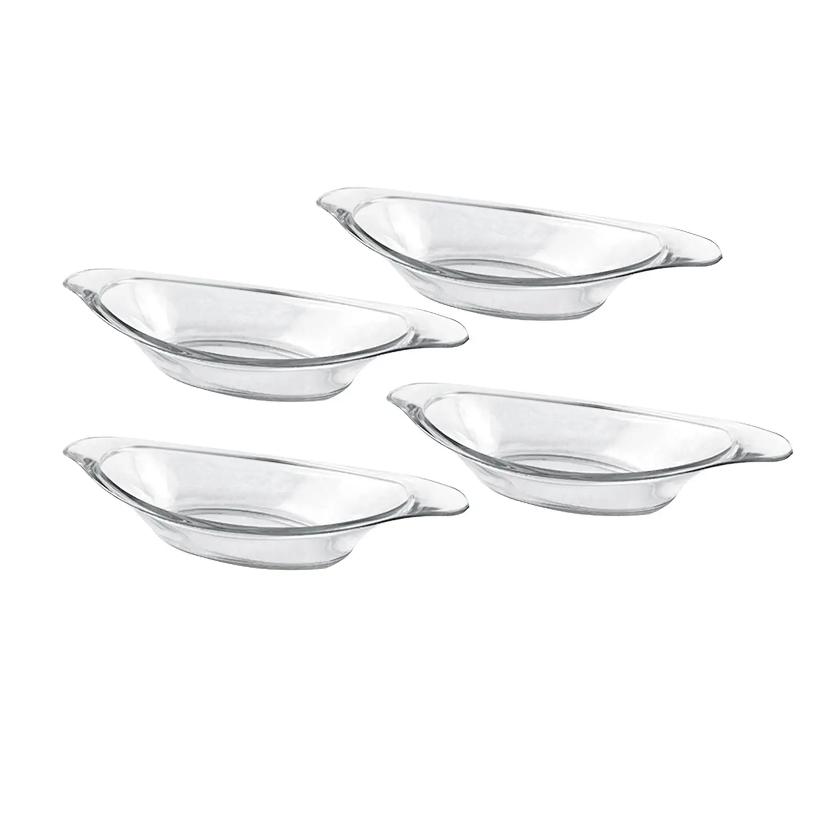 4x Banana Split Bowls Serving Plates Serving Bowl Acrylic Versatile Ice Cream view 2