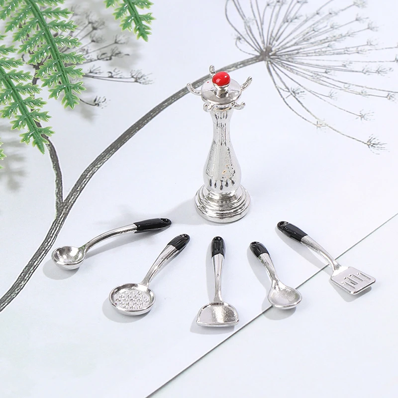 Porta spatola per casa delle bambole, porta colino, mini accessori da cucina per casa da gioco