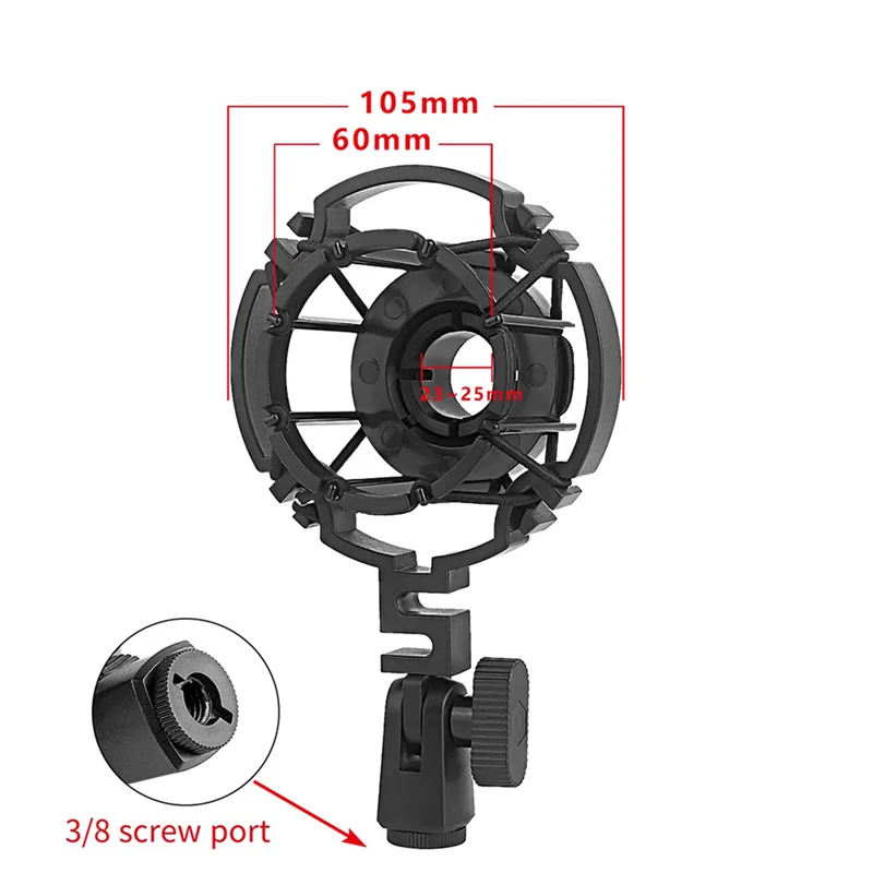 B92B-2X Mikrofon Laba-laba Mikrofon Kondensor Dudukan Kejut Dudukan Mikrofon Dudukan Kejut Universal