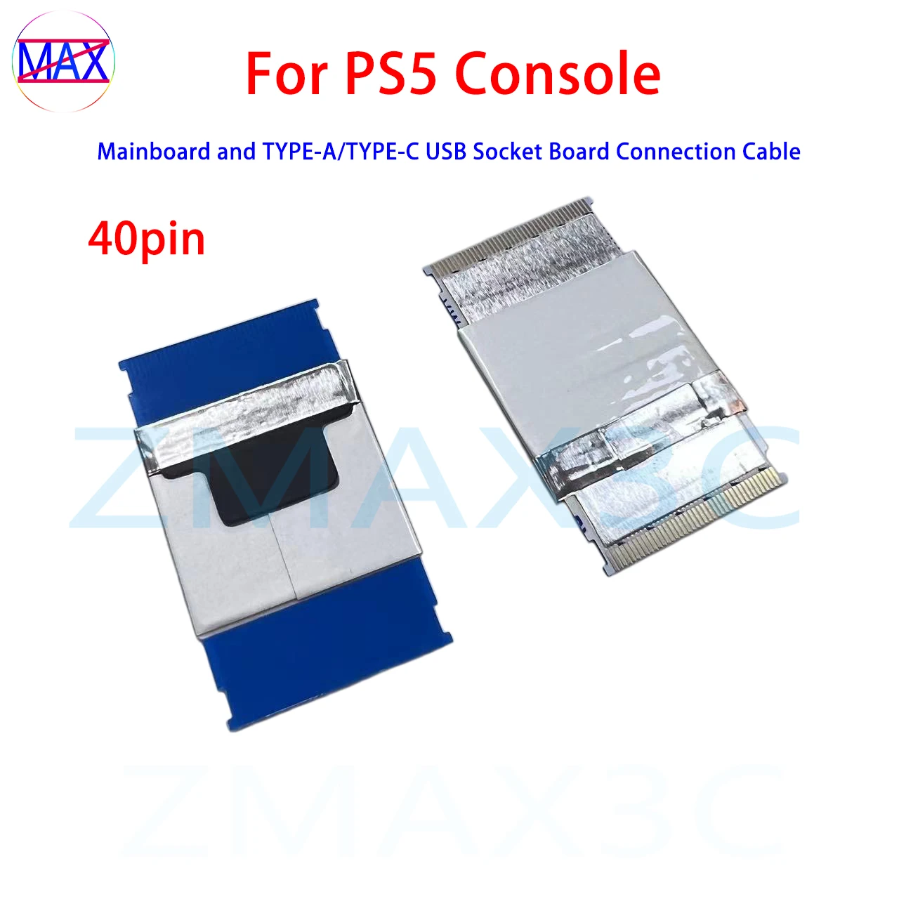 1pcs For PS5 Console Motherboard And USB Type-A/Type-C Socket Board Connection Cable Replacement Side Board Flex Cable 40PIN