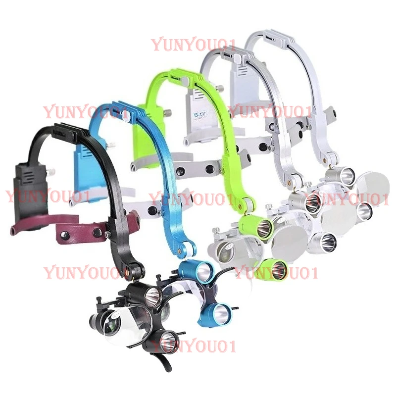 2.5X 3.5X Dental LED Head Light Lamp for Magnification Binocular Loupes 5W Light Dentisit Surgical Headlight Lab Equipment