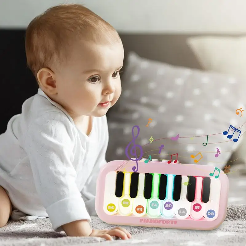 Kinder Klavier Spielzeug Taschenformat Vorschule Tastatur Spielzeug Pädagogisches Elektrisches Klavier Spielzeug Interaktive Musik Tastatur Spielzeug Mit Licht Für