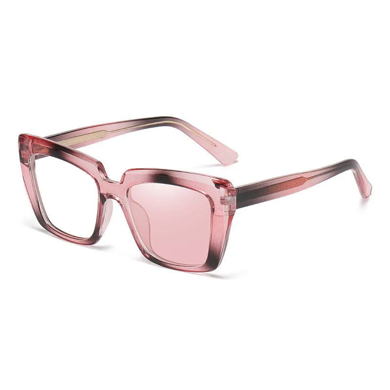 

2025 New Fashion Cat Eye Shape Photochromic Sunglasses Blue Light Filter Optical Frames Trendy INS Style Womens UV400