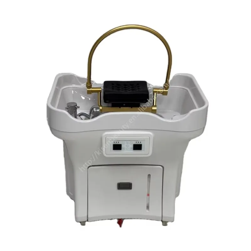 

Salon Shampoo Basin With Water Circulation and Steamer Thai Hair Washing Use with Massage Bed for Beauty Salon