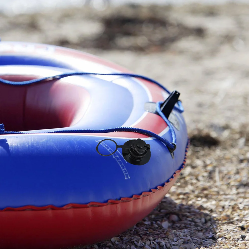 4 قطعة صمامات الهواء الحلزونية من البولي يوريثان لقارب مطاطي قابل للنفخ صمام بوسطن مناسب عالميًا فوهة توصيل هوائي في اتجاه واحد لتوجيه حمام السباحة #2