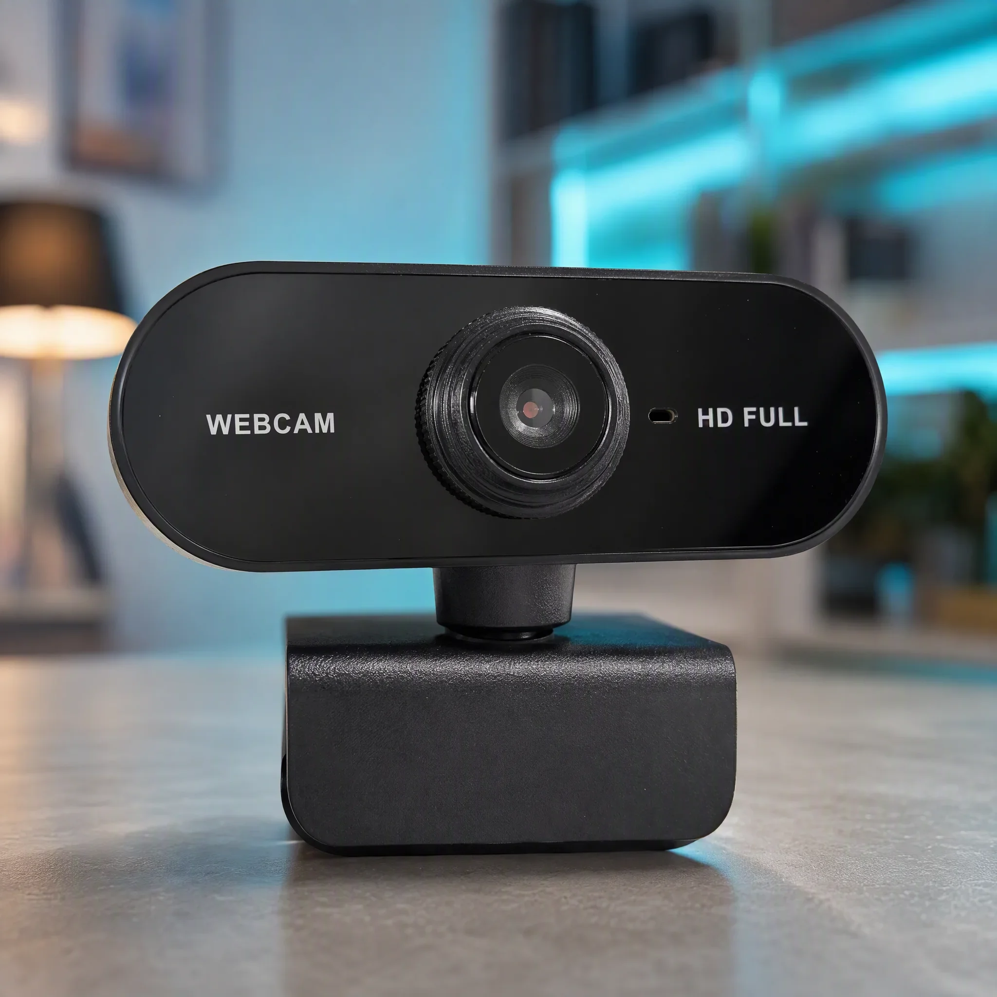 Cámara web USB con micrófono para computadora portátil y de escritorio, 360 ° Cámara giratoria plug-and-play para videollamadas y conferencias