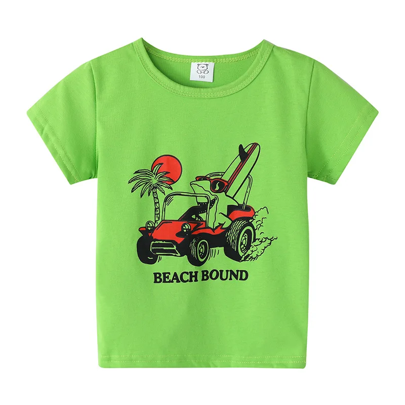 3-6T Toddler Kid Baby Boys Girls Clothes Summer Cotton Top Short Sleeve Infant T Shirt Childrens Casual Tshirt Loose Tee Outfit