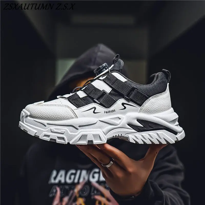 ربيع جديد 2025 الشباب طالب الرياضة أبي أحذية سميكة سوليد كسب الارتفاع أحذية كل مباراة الرجال أحذية أنيقة عادية