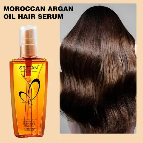 Moroccan Argan Oil Hair Serum Lightweight Hair Oil Mist For Split Ends, Frizzy Hair And Flyaways, Hair Oil Repair- Gloss Shine