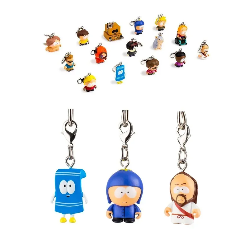 

SouthPaes Keychain Series 02 Cartman Cupid Me Craig Tweek Bebe Principal PC Jimmy Timmy Cute Action Figure Toys