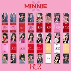 4pcs/set GIDLE Group Minnie HER LOMO Card K4 Special Card Broadcast Hit Card Mini Album Postcard Photo Card Girl Collection Gift