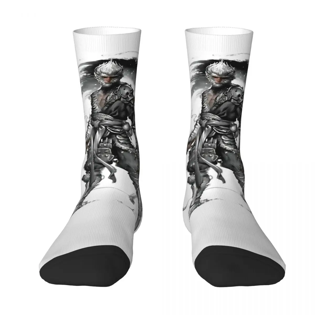 Black Myth Wukong Stockings Custom Gothic Socks Autumn Non Slip Socks Men Outdoor Sports Breathable Socks