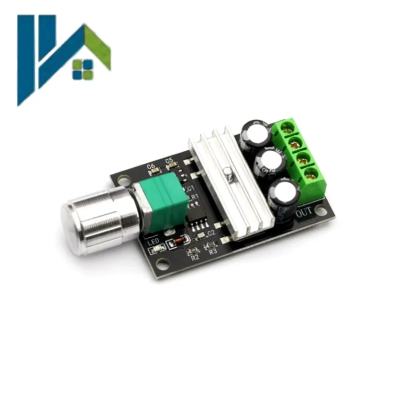 PWM DC Motor Speed Controller 1203BK 6V‑28V 3A Speed Regulator with Power On‑Off Switch Function for DC Motor Fan DIY