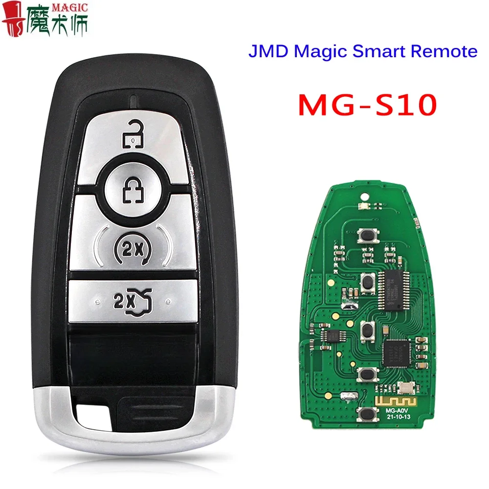 JMD Magic Remote JMD MG-S10 5 Buttons Universal Smart Remote Key for Ford Style Key 4 In 1 Work with HB3 MINI or Handy Baby