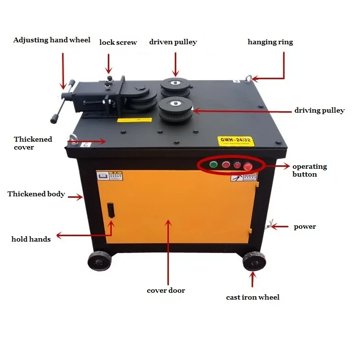 Dobladora de aro de estribo/máquina dobladora Cnc automática eléctrica, dobladora de barras de acero con hilo de barras de refuerzo de barra de acero