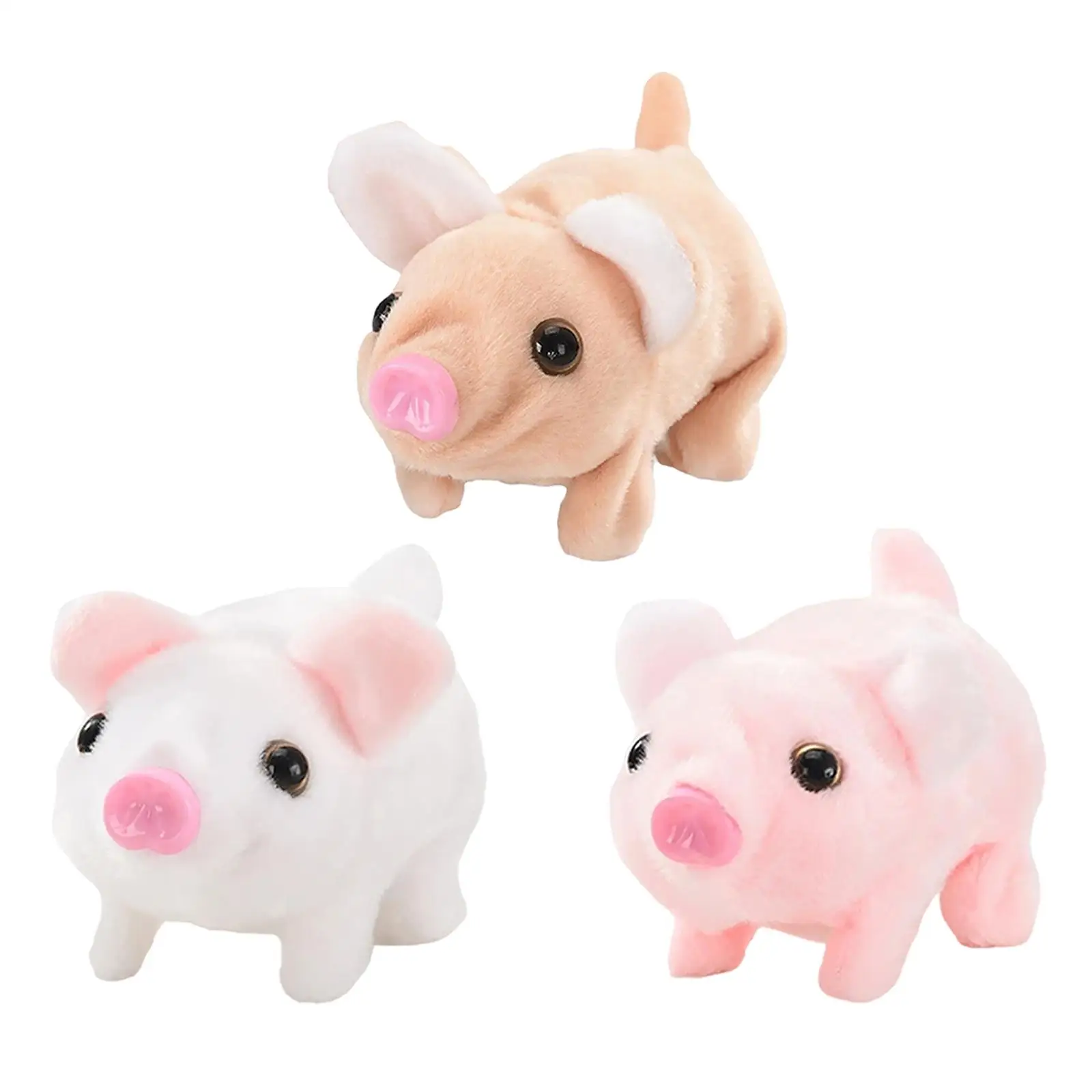 Plush Toy Pig Electronic Toy Cute Soft Realistic Interactive Piglet Pet Toy for Girls Boys Kids Children Toddlers Birthday Gift