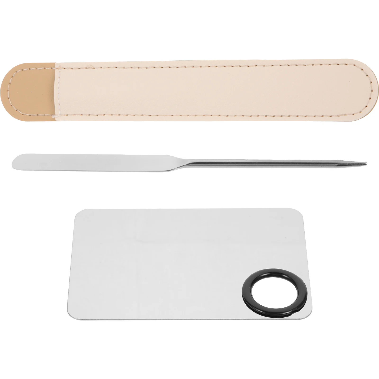 

1 set 1 Set Stainless Steel Makeup Mixing Palette Spatula Smooth Durable Tool Nail Art Foundation Lipstick Pigments