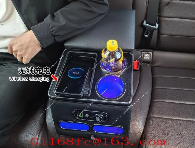 Suitable for All 5-seater Rear Middle Universal Armrest Box, Multi-functional Storage Box Modification