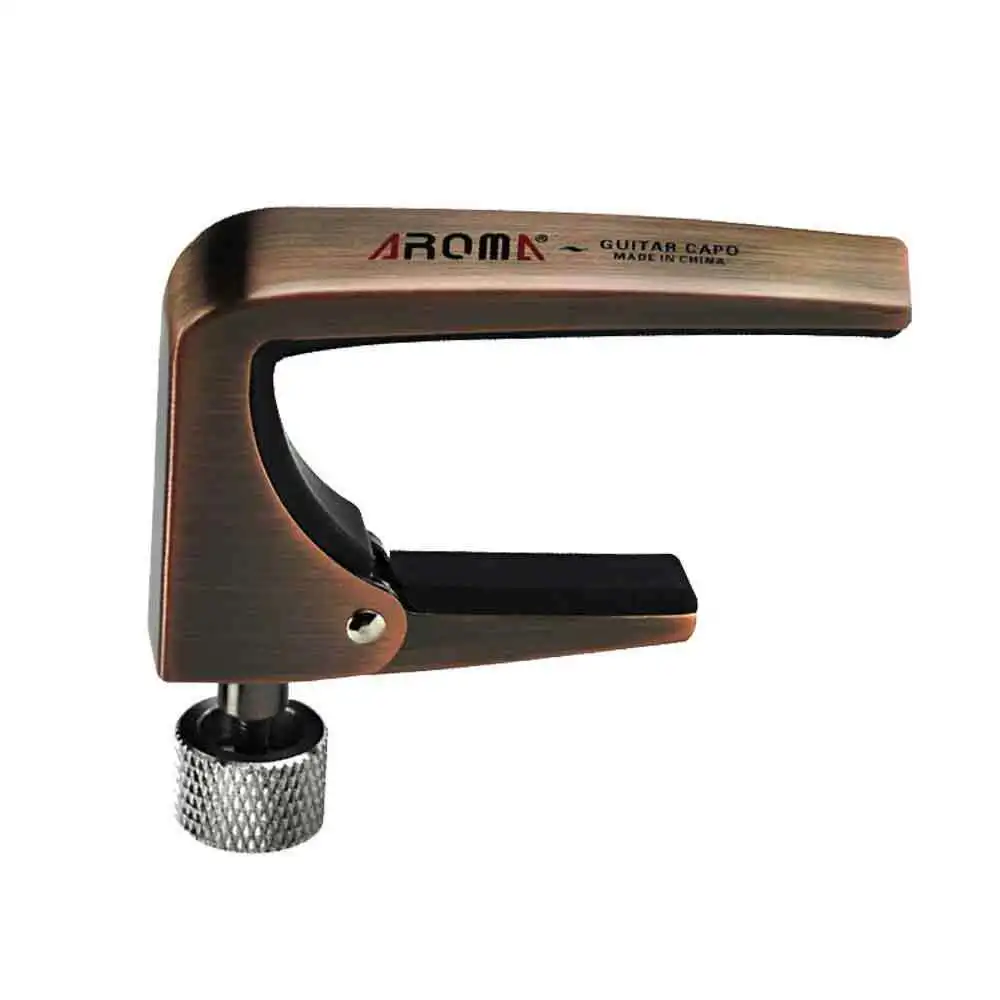 aroma-ac-11-pro-guitar-capo-liga-de-zinco-com-aderencia-solida-sem-zumbido-e-sem-perda-de-afinacao-para-performance-ao-vivo