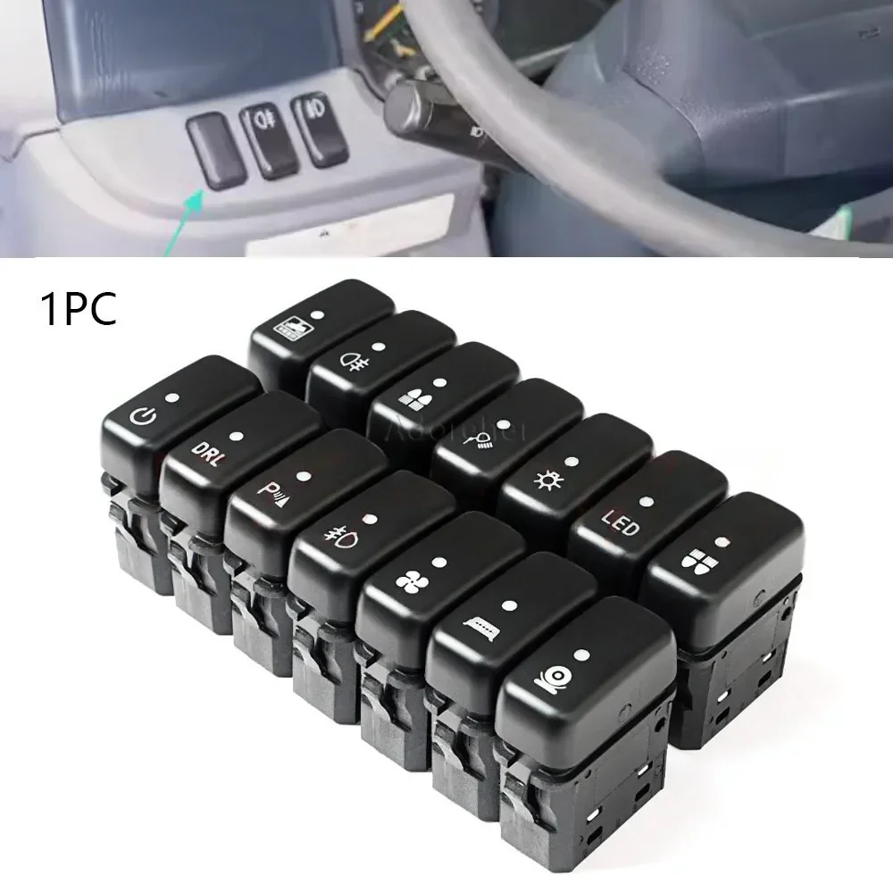 

1Pc Led Light Fog Light Drl Power Spotlight Fan Power Headlights Parking Radar Camera Switch for Mitsubishi Fuso