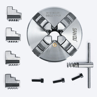 Mini Lathe Chuck 80mm SANOU Mini Metal Lathe Steel Chuck K12-80 Self-Centering Mini Chuck 4 Jaw