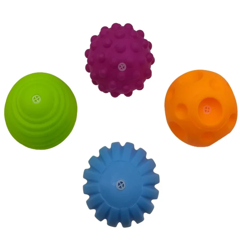 So hand grasping ball tactile perception soft ball BB ball baby toy  6 sets