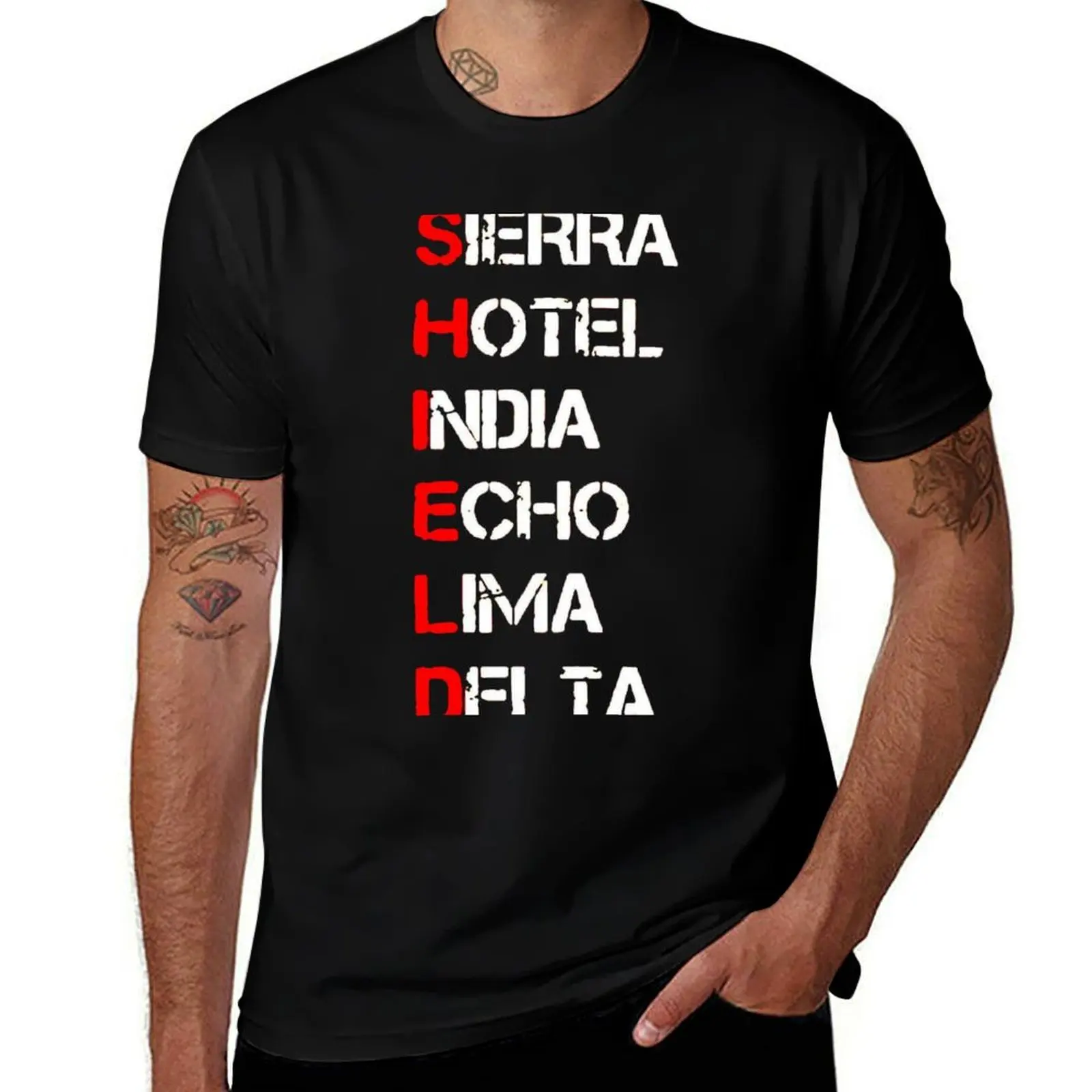 SHIELD M ByTe T-Shirt funny t shirts dark humor T-Shirt