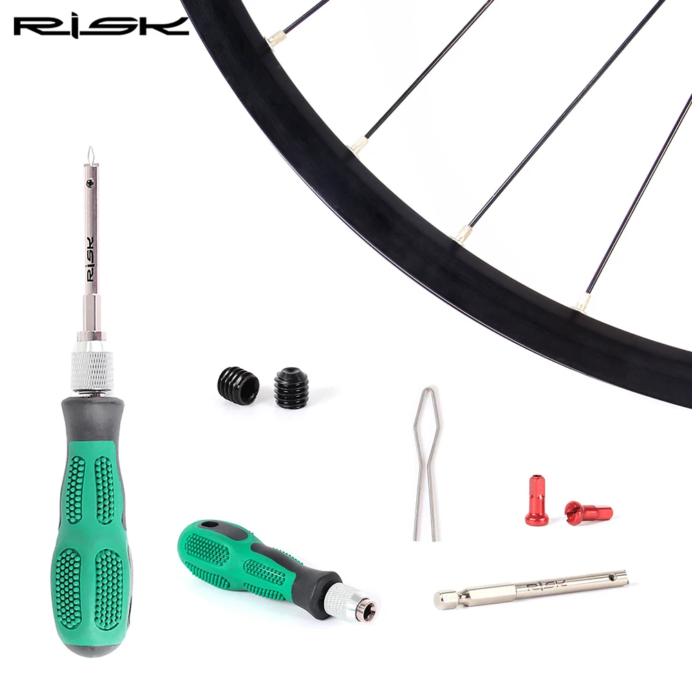 Bike Spoke Nipple Insertion Tool Screwdriver Bicycle Spoke Cap Removal Wrench