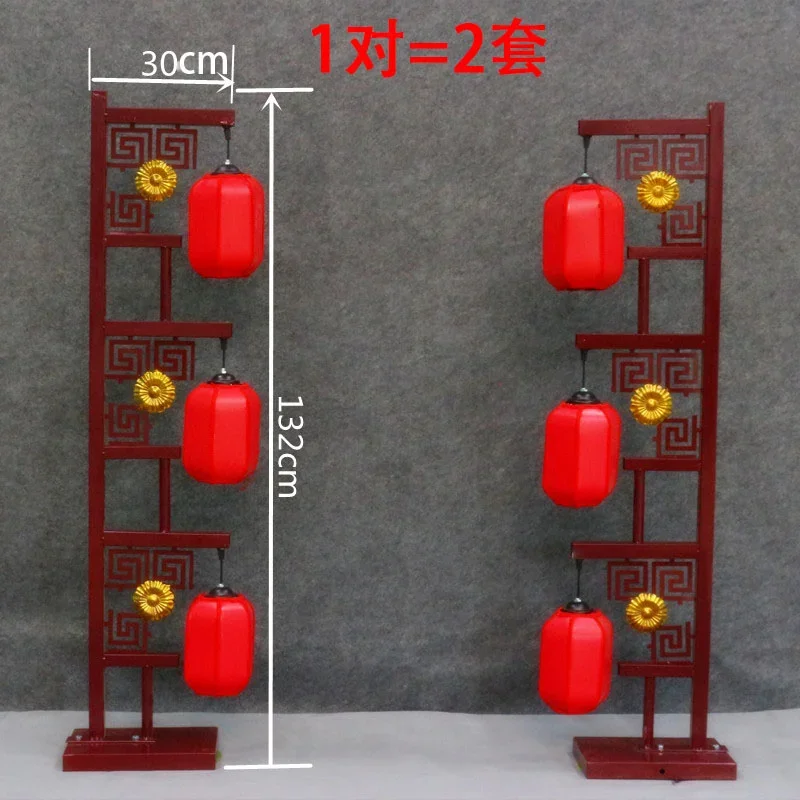 

Свадебные фонарики-триптих, дорожный направляющий экран, дворец Хан Тан, реквизит и украшения, свадебное украшение
